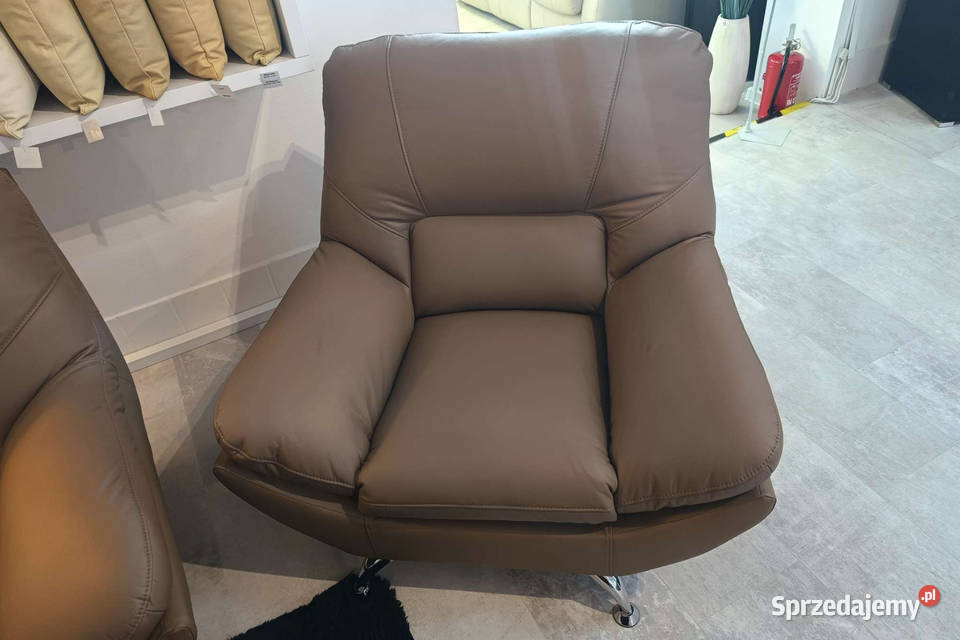 Komplet wypoczynkowy Ibiza 321 skóra naturalna Piasek