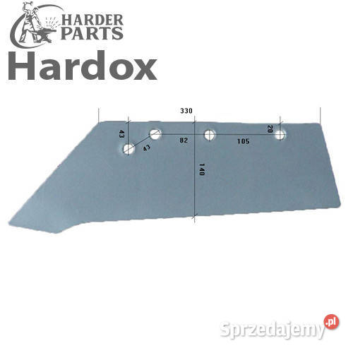 Lemiesz 300hektarów HARDOX DU433SL części do Suwałki