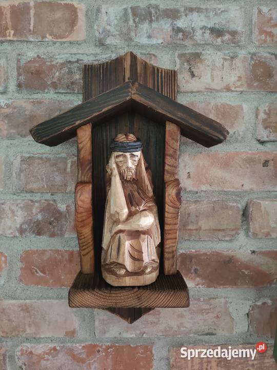 Drewniana kapliczka naścienna Mińsk Mazowiecki