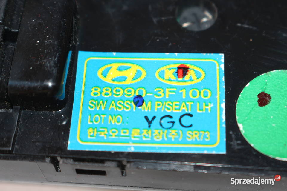 KIA OPIRUS AMANTI PRZEŁĄCZNIK FOTELA LEWY PRZÓD Prochowice
