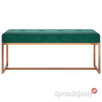 Ławka ciemnozielona 110x36x45 tapicerowana mazowieckie Warszawa