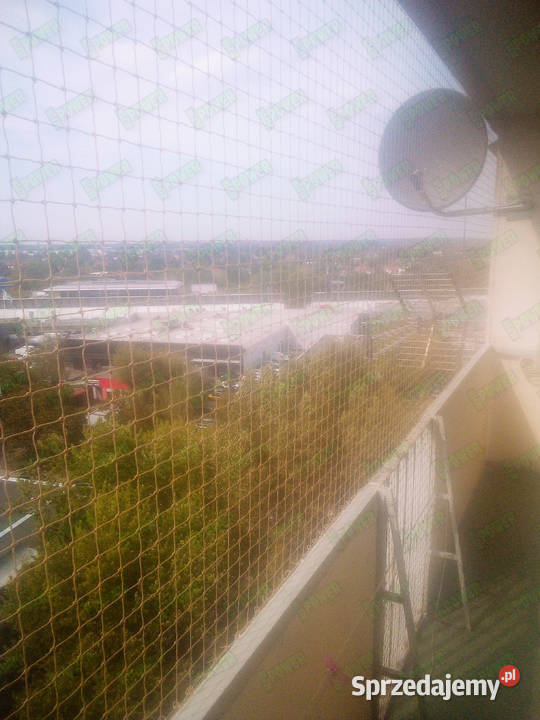 Siatka na balkon montaż BEZINWAZYJNY Warszawa