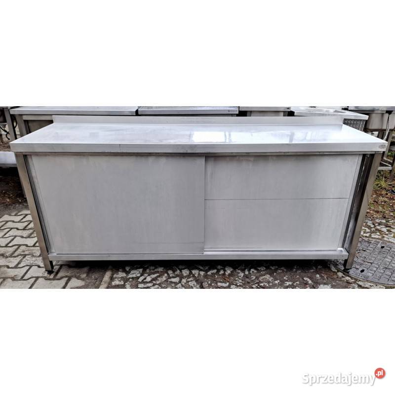STÓŁ GASTRO Z SZAFKĄ DRZWI SUWANE 2006085 M480 Nowe Skalmierzyce