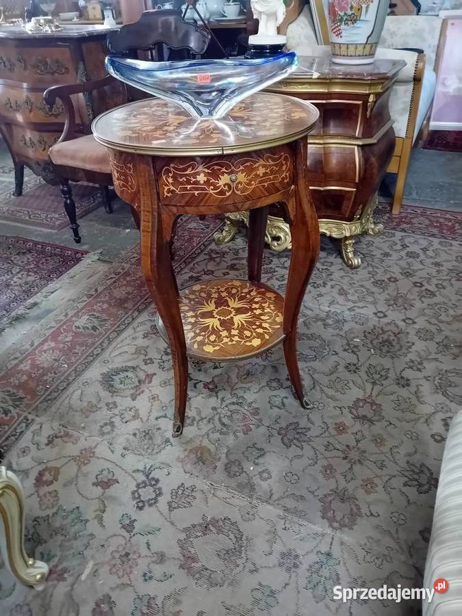 Stolik kawowy intarsjowany Tarnogród