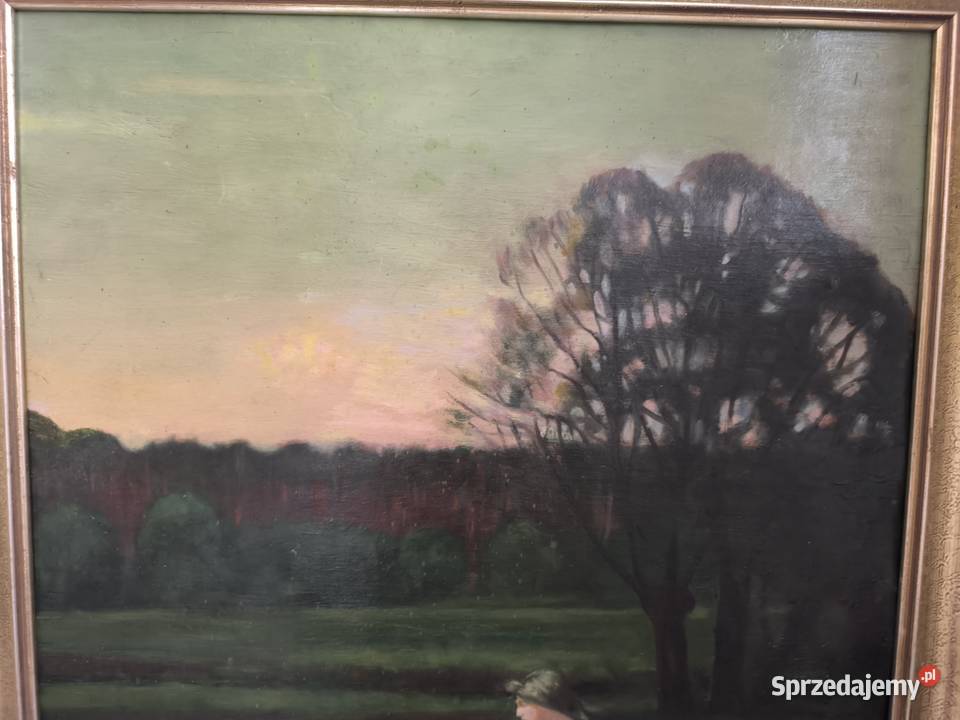 Piękny obraz olejny sygnowany Popowski Łódź