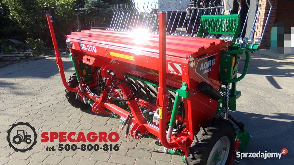 AGROMASZ Siewnik Zbożowy Mechaniczny Rzędowy Chełm