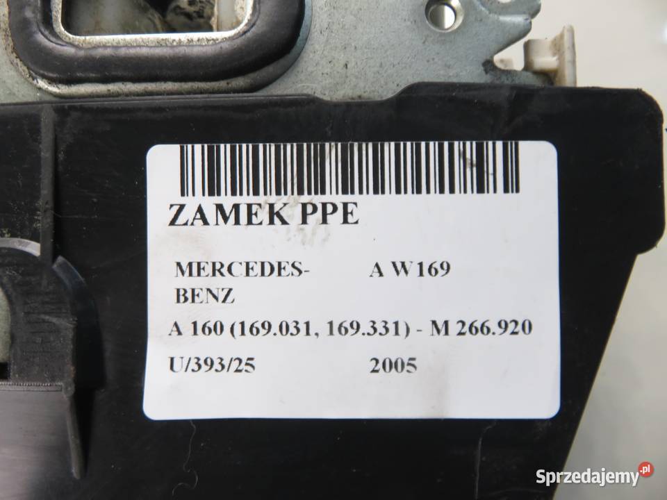 ZAMEK PRAWY PRZEDNI MERCEDESBENZ A W169 osobowe małopolskie