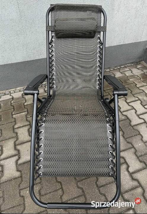 139 Leżak sznurowany z poduszka pod głowę Leżaki i leżanki śląskie Zabrze