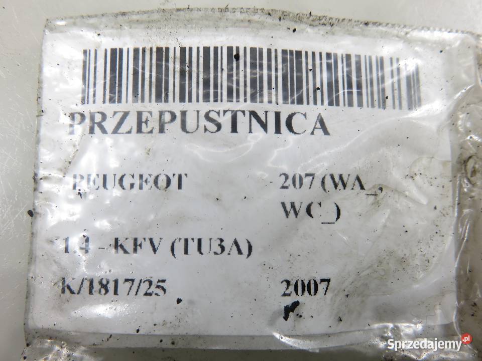 PRZEPUSTNICA PEUGEOT 207 14 408239821001