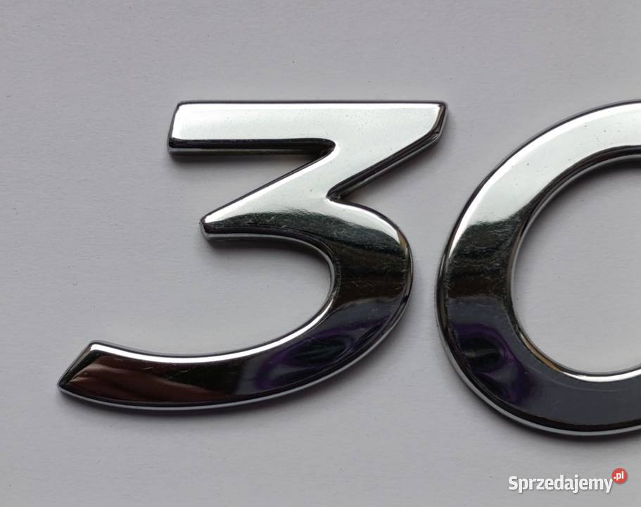napis emblemat Peugeot 307 kujawsko-pomorskie Lipno