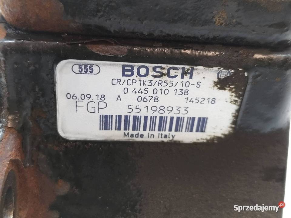 POMPA WTRYSKOWA 0445010138 55198933 13 D Suzuki sprzedam