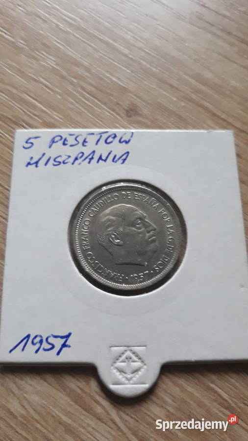 5 Peset Hiszpania 1957 r