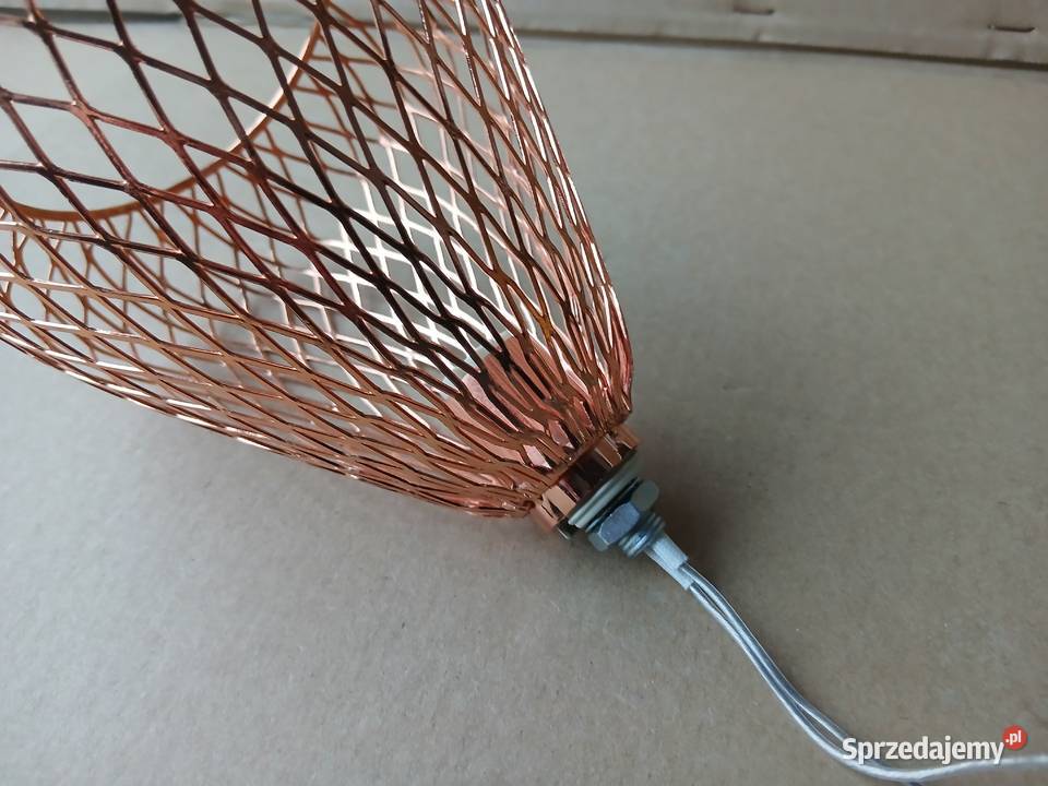 Klosz do lampy metalowy koszyczek na oprawkę G9 Abażury i klosze Warszawa