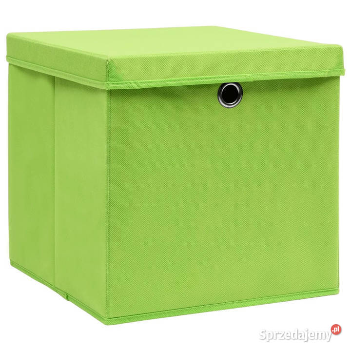 Pudełka z pokrywami 4 28x28x28 zielone WM325228 Warszawa