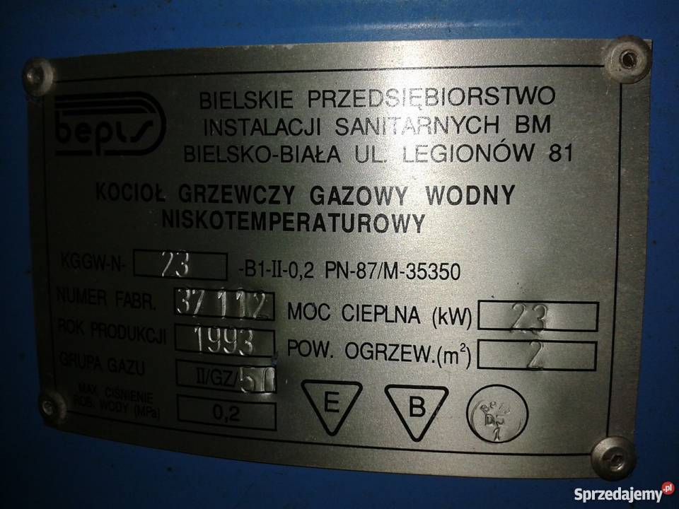 Kocioł gazowy BPISM gaz