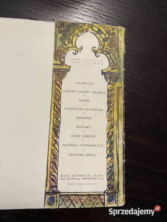 Obwoluta do zestawu pocztówek Baśnie Andersena Błażejowice