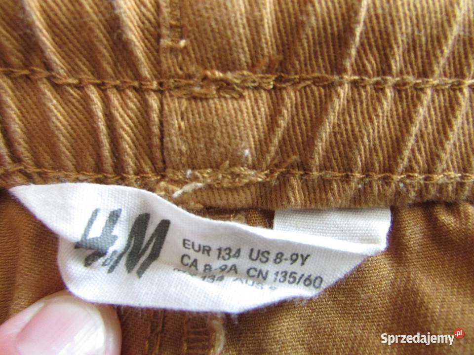 spodnie HM 134 brąz brązowe letnie Spodnie Kraków sprzedam