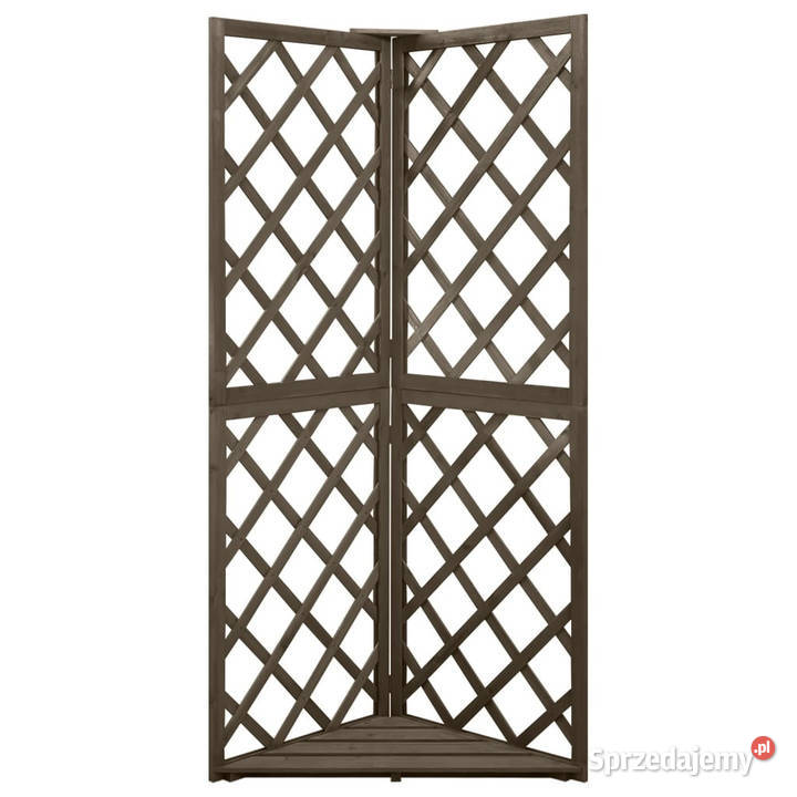 Narożna krata ogrodowa szara 50x50x145 drewno mazowieckie Warszawa