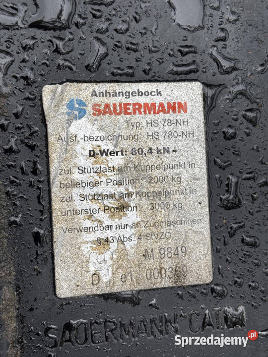 Holland T6080 Rama Zaczepu Szyna Sauermann HS Części i osprzęt rolniczy wielkopolskie Jastrzębniki