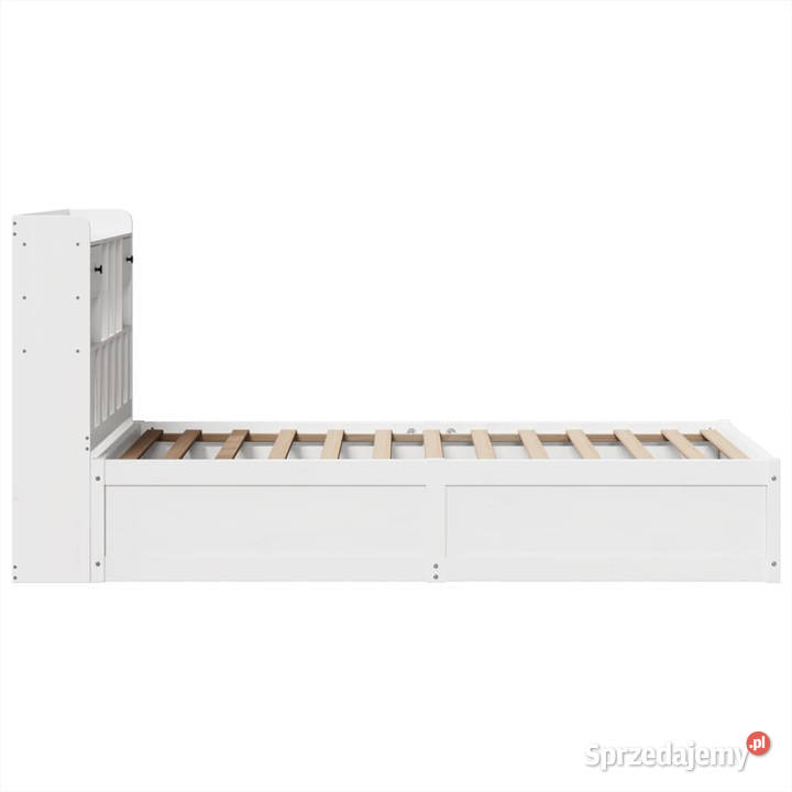 Rama łóżka bez materaca biała lite drewno 229cm Warszawa sprzedam