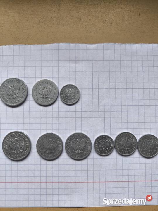 Monety okresu PRL bez znaku mennicy kilka sztuk łódzkie