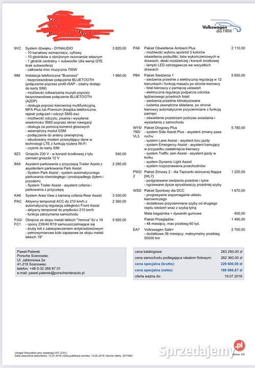 Volkswagen Passat 20 BITDI Salon Polska FULL Kielce