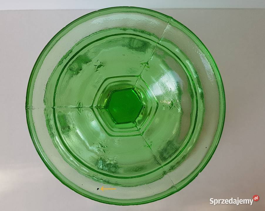 Owocarka kat 1172 Ząbkowice stare kolorowe szkło Dąbrowa Górnicza