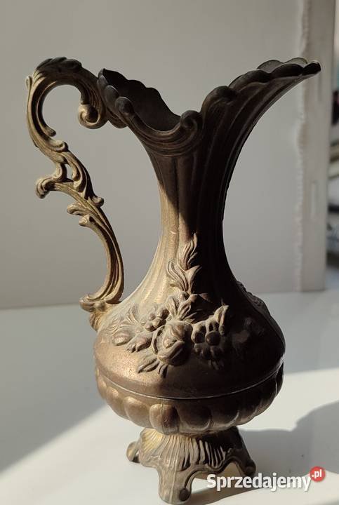Dzbanek ozdobny mosiężny amfora pomorskie Gdańsk