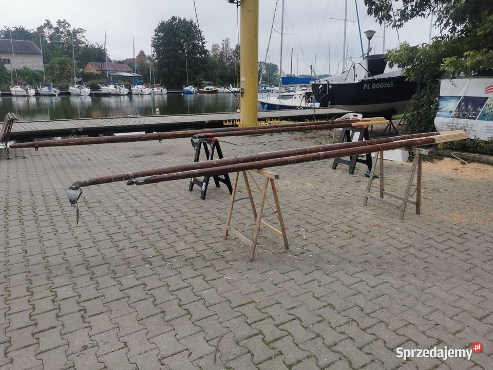 Szkutnik Dezeta Maszt drewniany Gafel bom Wyszogród