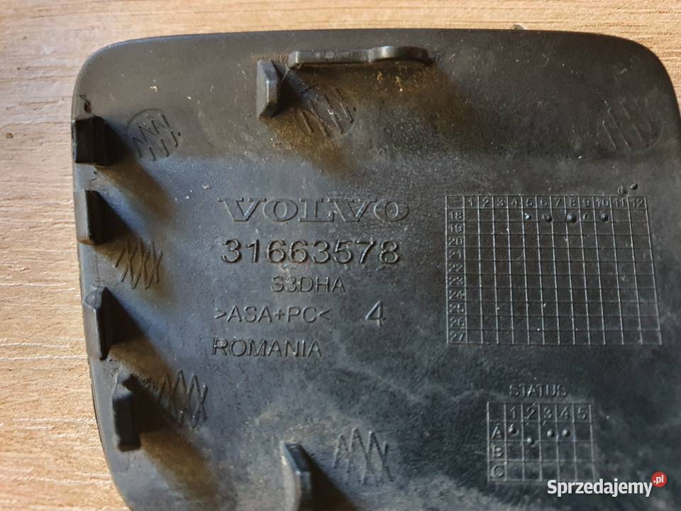 VOLVO S60 V60 ZAŚLEPKA HAKA ZDERZAKA PRZÓD osobowe Międzychód sprzedam