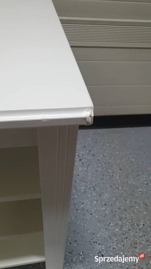 Białe biurko Brusali Ikea Gnieżdżewo