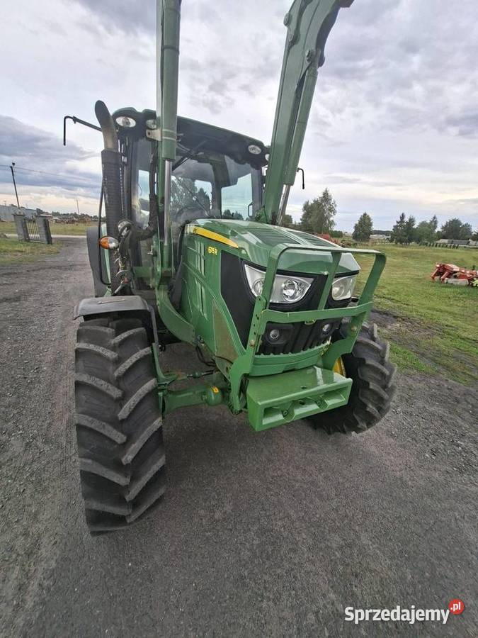 John Deere 6115r 14 r Z Turem JD H 340 moc 115 4 Zaczep dolny Czersk