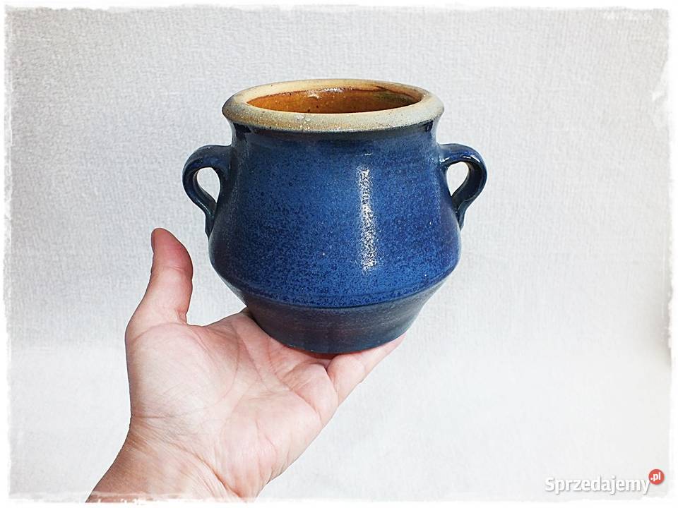 H Schulze Dzbanek wazon ceramiczny z uchwytami Żary