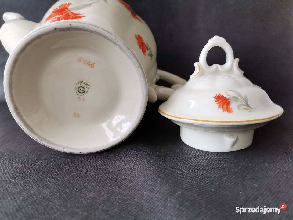 Stary przedwojenny dzbanek porcelana Giesche Art Porcelana i szkło Katowice sprzedam