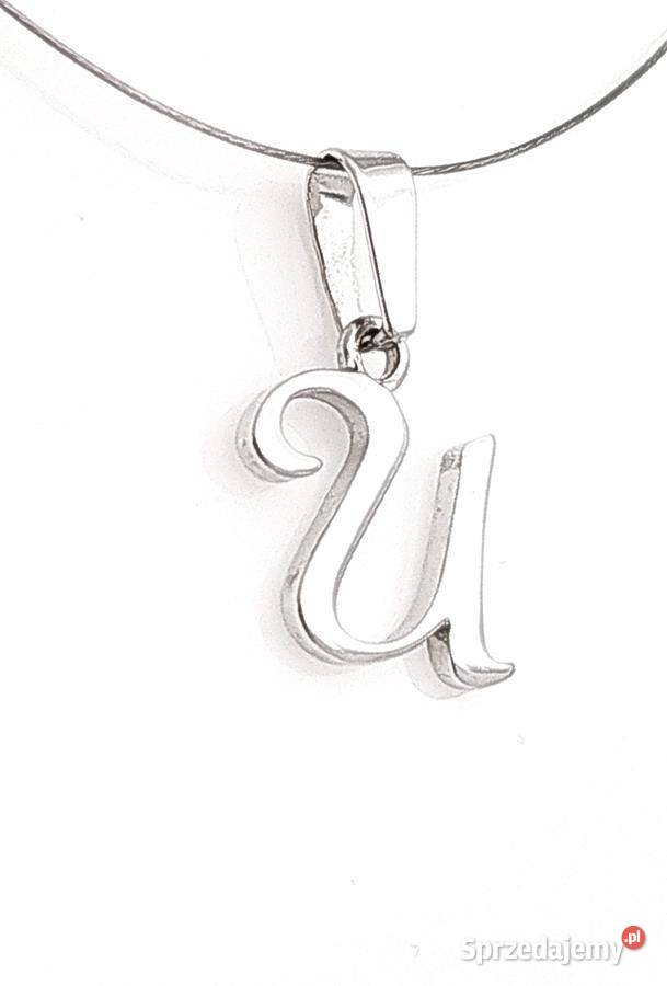 Srebrna zawieszka literka U NS50 WYPRZEDAŻ srebrne Poznań