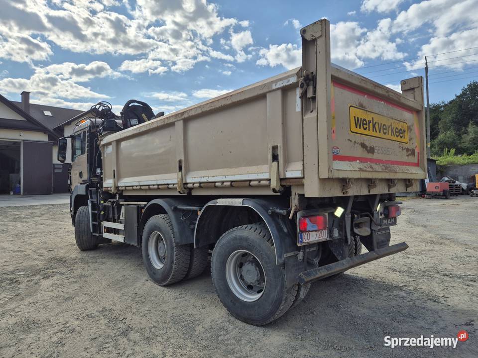 MAN TGS 26400 6x6 HDS HIAB 144 DS2 DUO Wywrot małopolskie Rabka-Zdrój