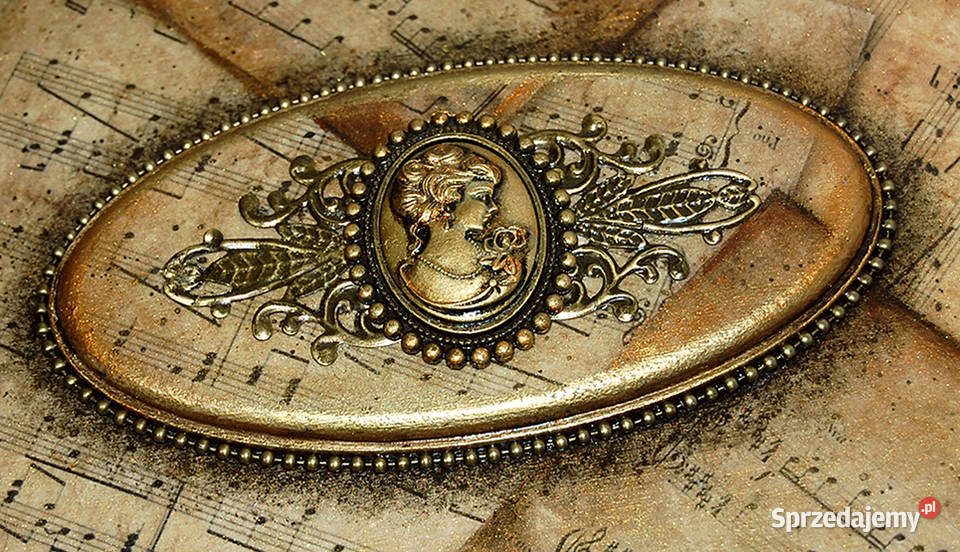 HERBACIARKA drewniana SZKATUŁKA vintage NUTY kujawsko-pomorskie Bydgoszcz