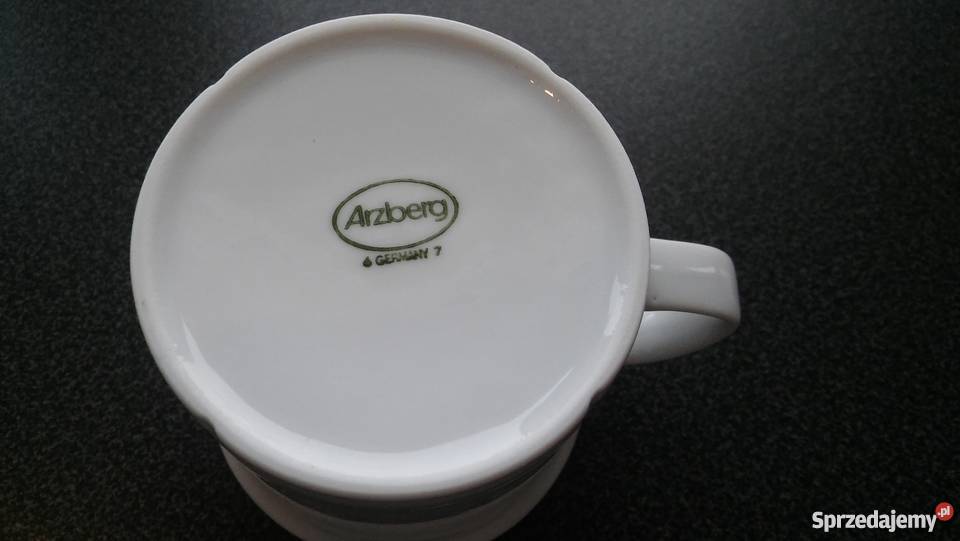 porcelanowy mały kubek kubeczek delikatna biały Gdańsk