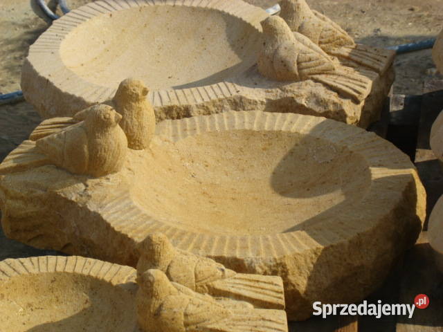 Ręcznie wykute poidło z dwoma ptaszkami z Antyki, Sztuka, Kolekcje Kamienna Góra