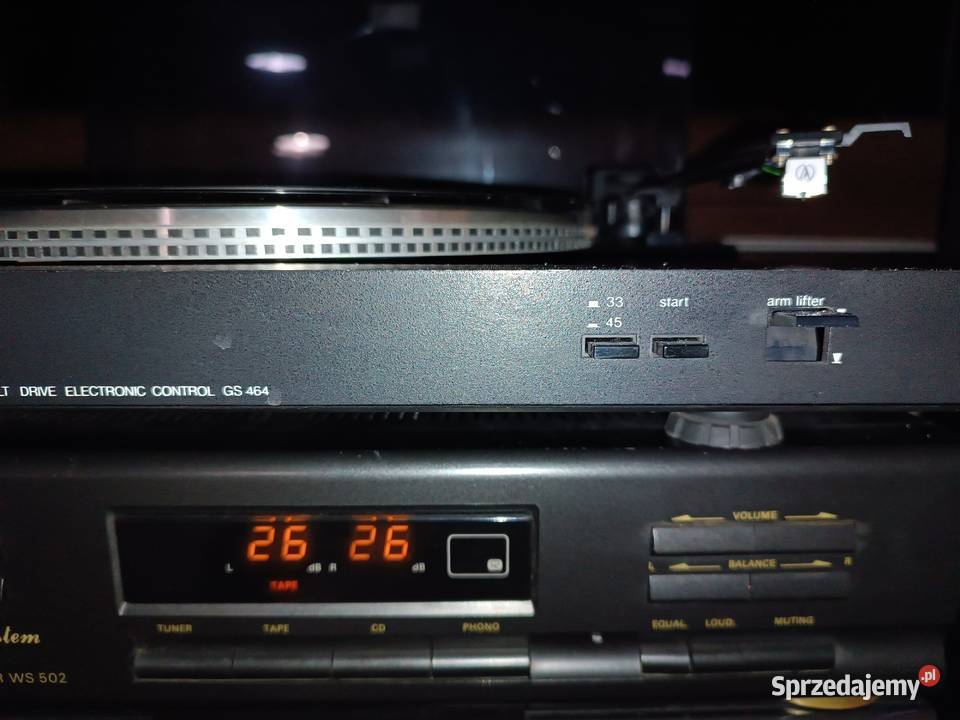 Wzmacniacz WZ 502 Diora plus gramofon GS 464 Lutomiersk