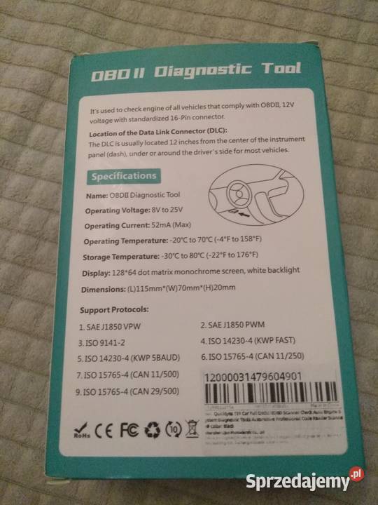 Interfejs diagnostyczny OBD II Diagnostic Tool Kielce sprzedam