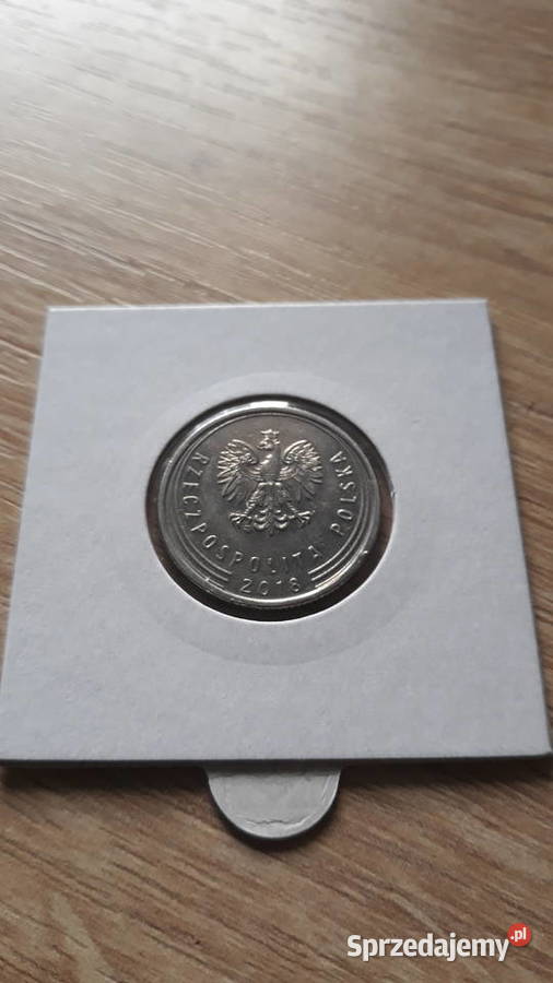 1 złoty 2018 r DestruktPodwojony stempel Konin