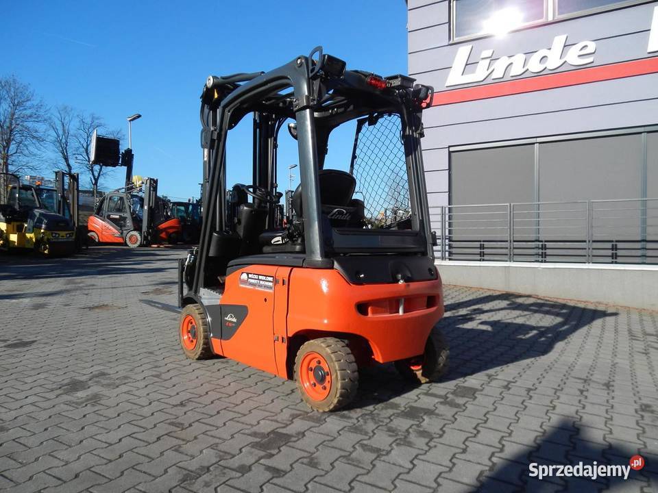 Elektryczny wózek widłowy Linde E16P02 Triplex Linde małopolskie Mogilany