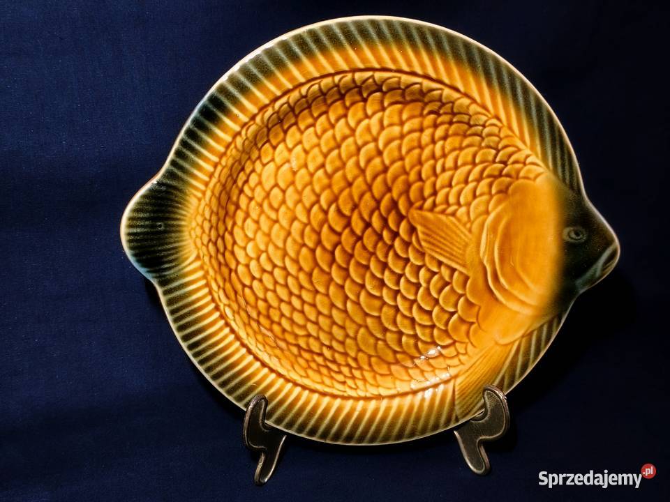 Talerz rybny Sarreguemines France Porcelana i szkło sprzedam