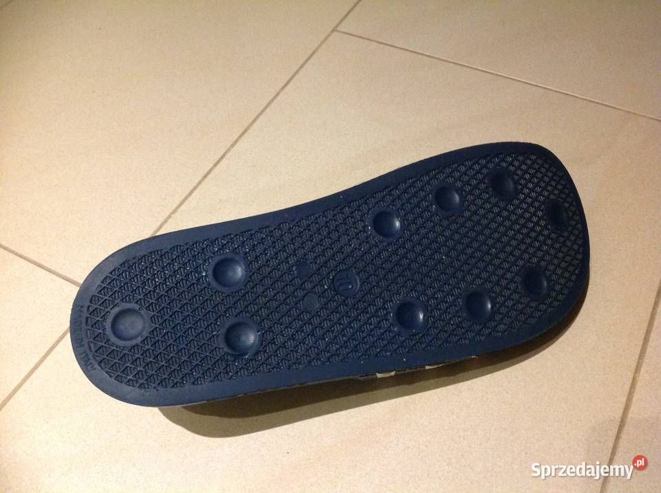 Adidas Klapki Granatowo Białe Męskie 10 44 44 23 lubuskie Nowa Sól