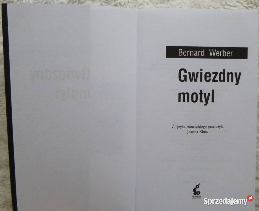 Gwiezdny motyl Bernard Werber Warszawa sprzedam