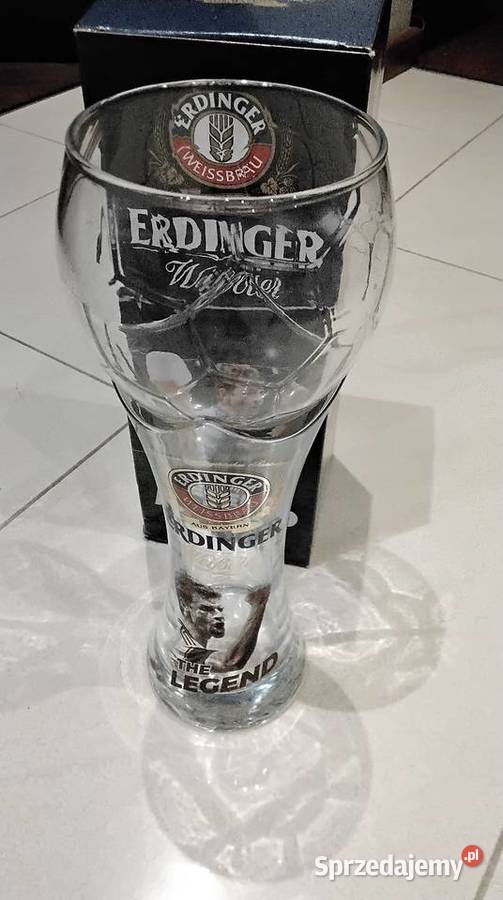 Szklanka Pokal do Piwa ERDINGER Weisbier O5 L lubuskie Nowa Sól