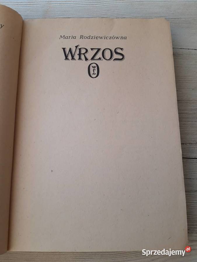 Wrzos Maria Rodziewiczówna 1986 Antykwariat Bielsko-Biała