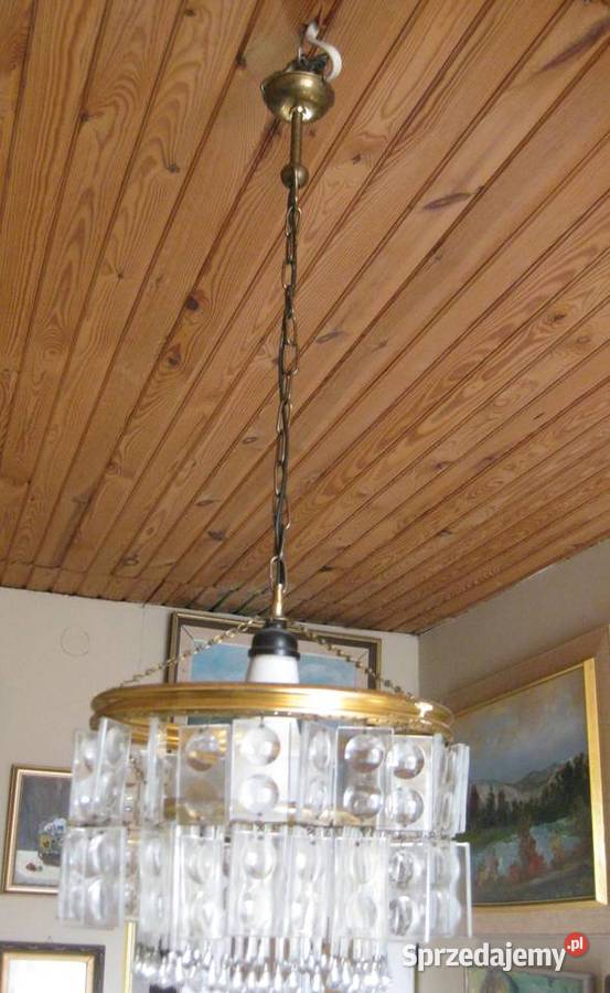 Lampa kryształ secesja ok 1930 r Poznań