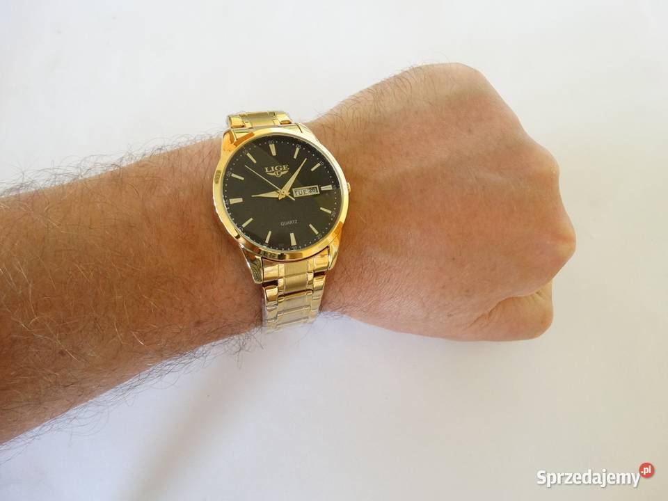 Zegarek męski klasyczny złoty garniturowiec Gorzów Wielkopolski